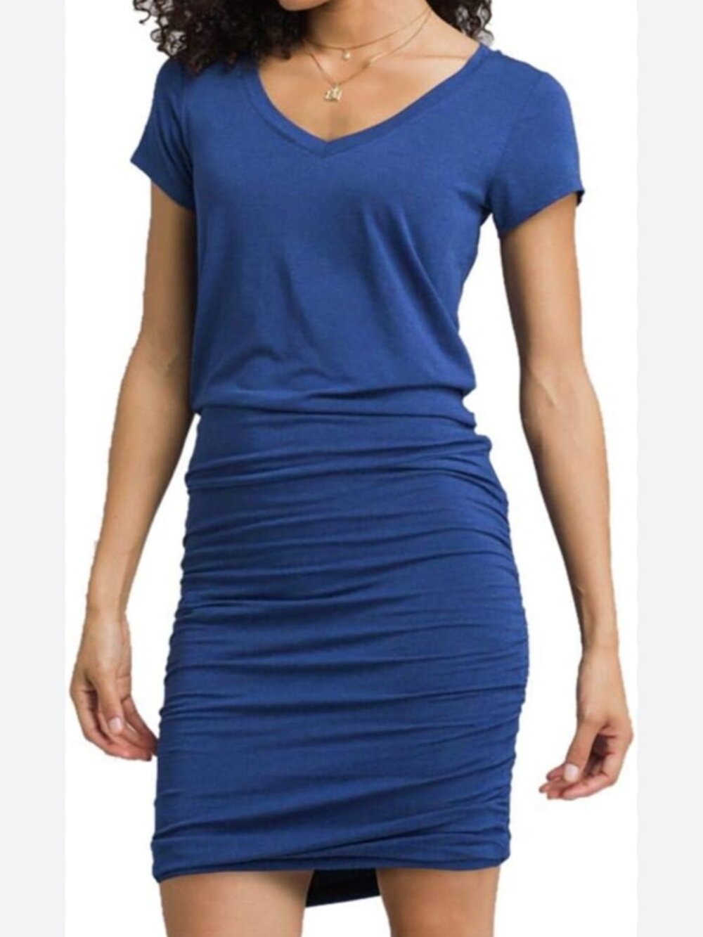 Athleta Topanga V neck dress blue size XXS